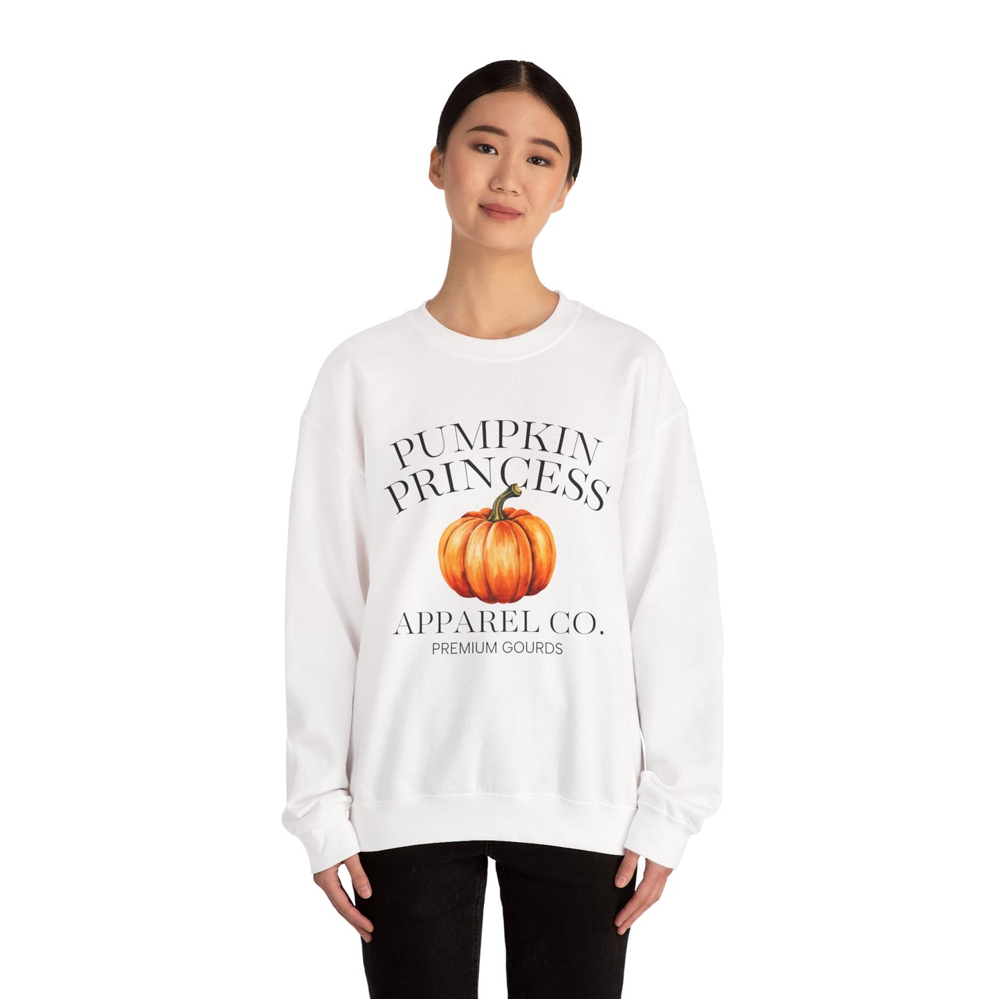 Pumpkin Princess Autumn Crewneck Sweatshirt – 4 Colors!
