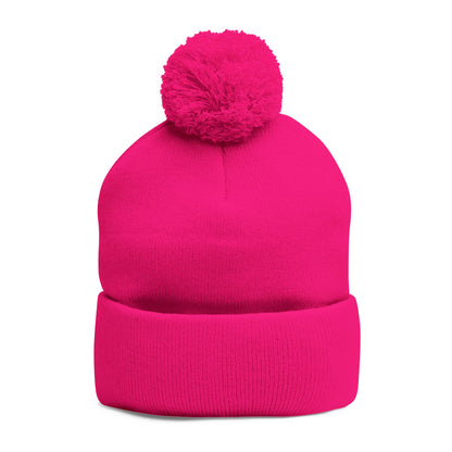God is Within Her Psalm 46:5 Embroidered Knit Pom-Pom Beanie - 4 Colors!!