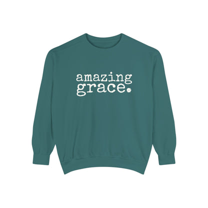 Amazing Grace Unisex Garment-Dyed Comfort Colors Sweatshirt
