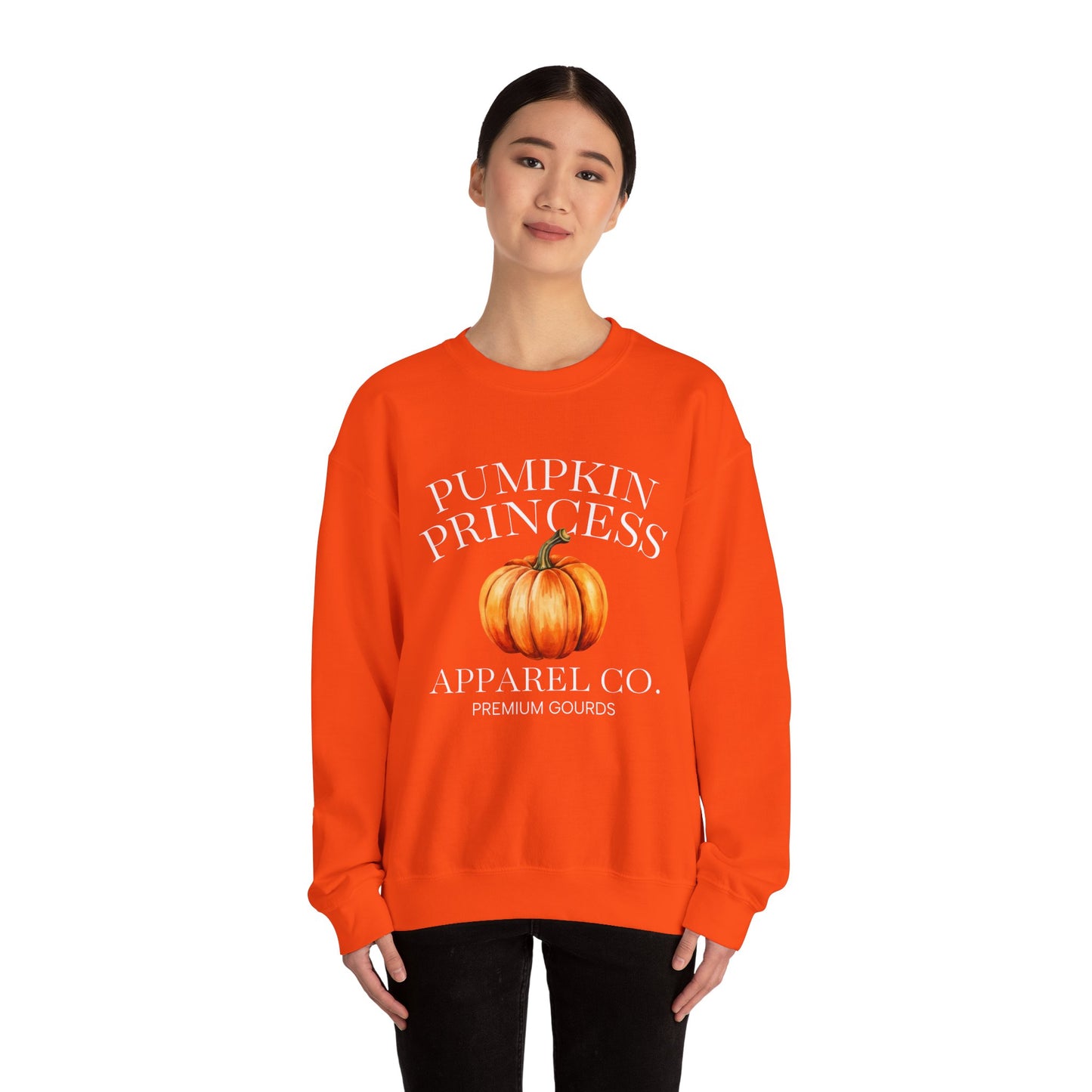 Pumpkin Princess Autumn Crewneck Sweatshirt – 4 Colors!