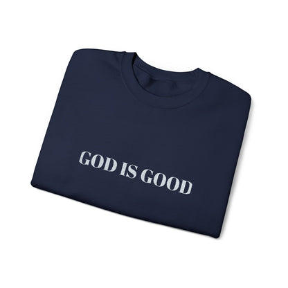 Embroidered God Is Good Crewneck Sweatshirt – Unisex Fit