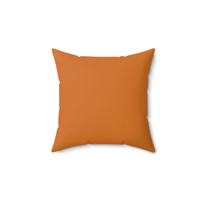 Football & Hometown Vibes Personalized Throw Pillow – 14" x 14"