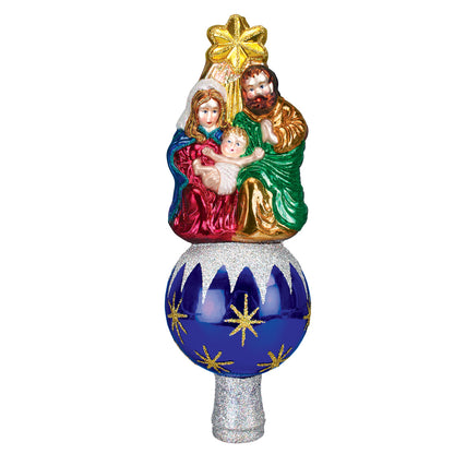 Old World Christmas Nativity Tree Topper – Hand-Painted Glass