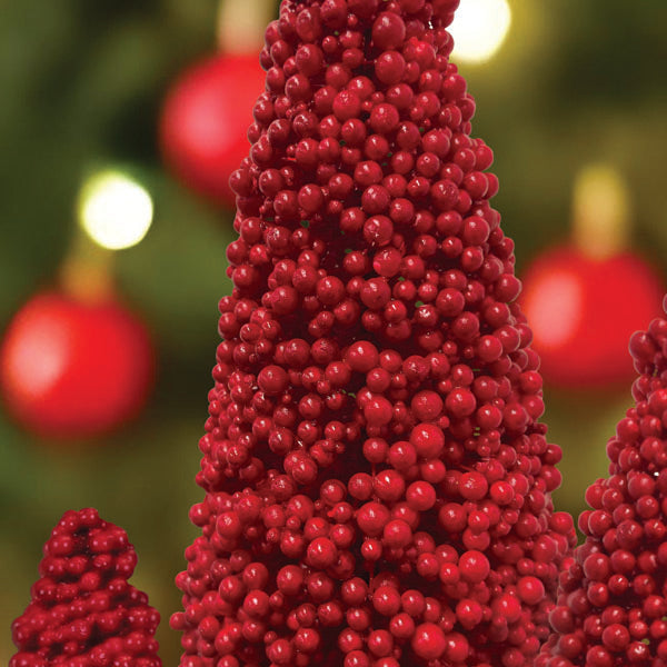 Old World Christmas Holiday Berry 3 Tree Set