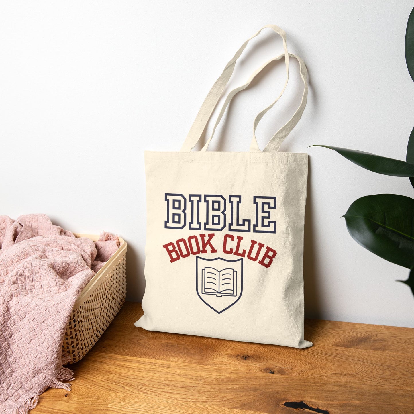 Bible Book Club Tote Bag — Canvas Christian Book Club Tote