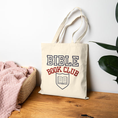 Bible Book Club Tote Bag — Canvas Christian Book Club Tote
