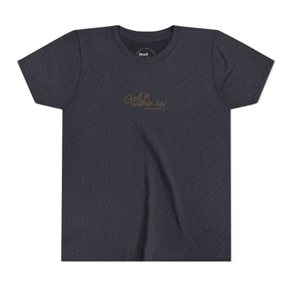 Psalm 46:5 "God is within Her" Girls Short Sleeve Tee - 5 Colors!!