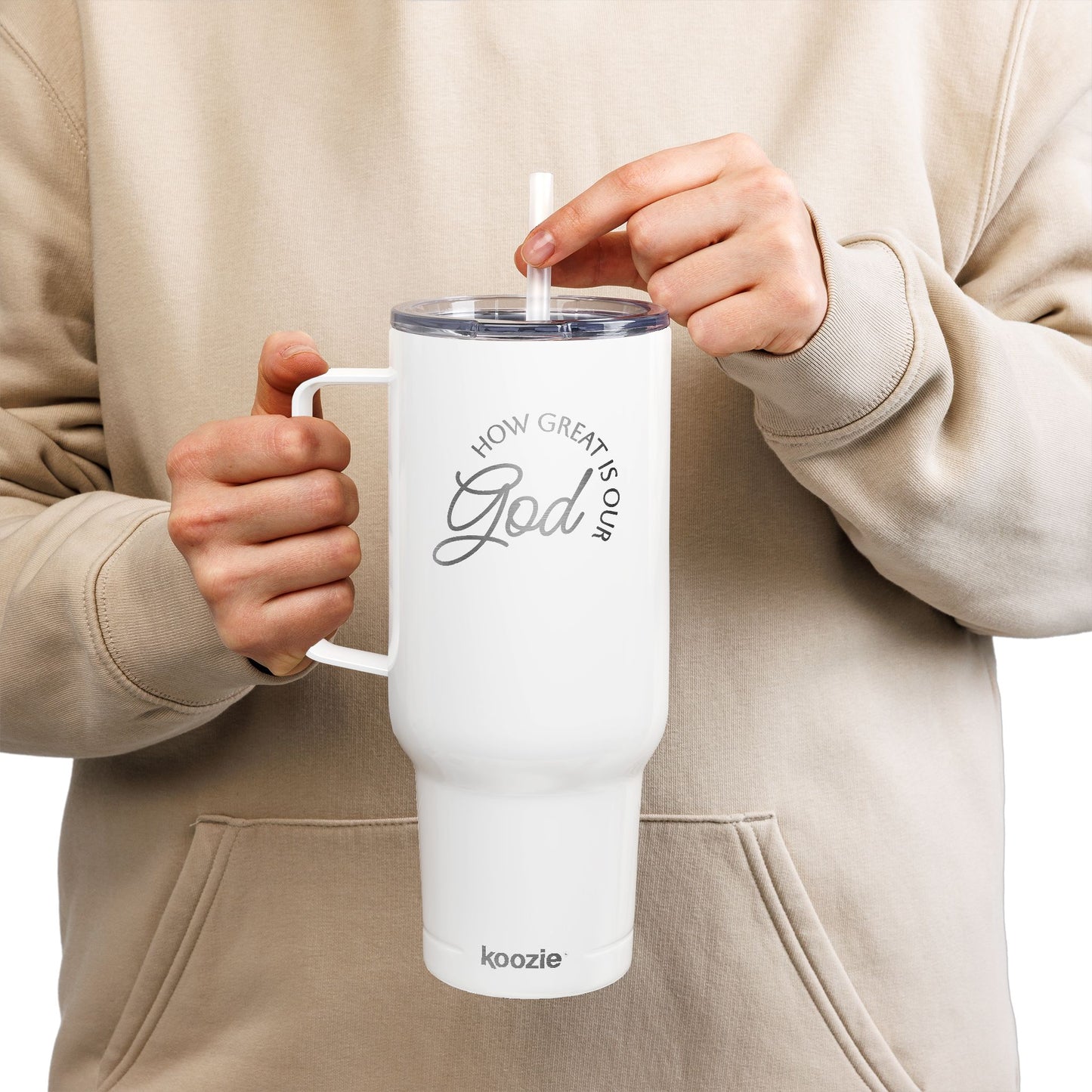 How Great is Our God Engraved Insulated Tumbler - 40oz Travel Mug