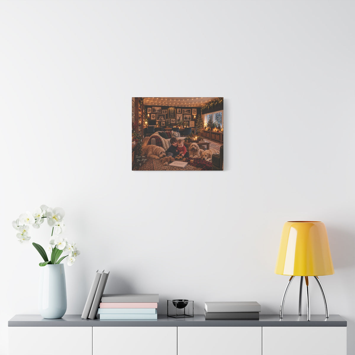 Cozy Christmas Family Canvas - 'These are the days' Holiday Wall Art