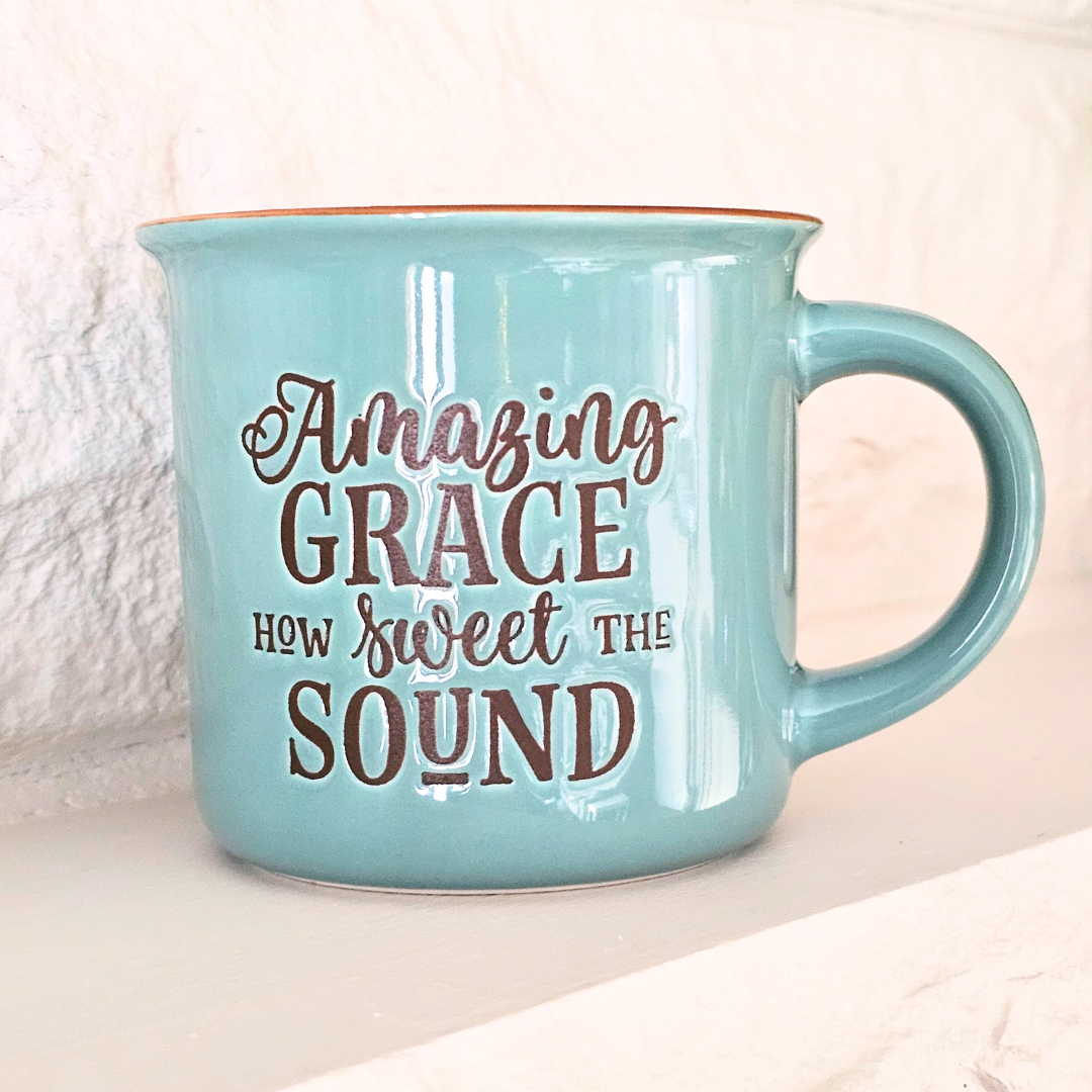 Amazing Grace Ceramic Coffee Mug – 13 oz