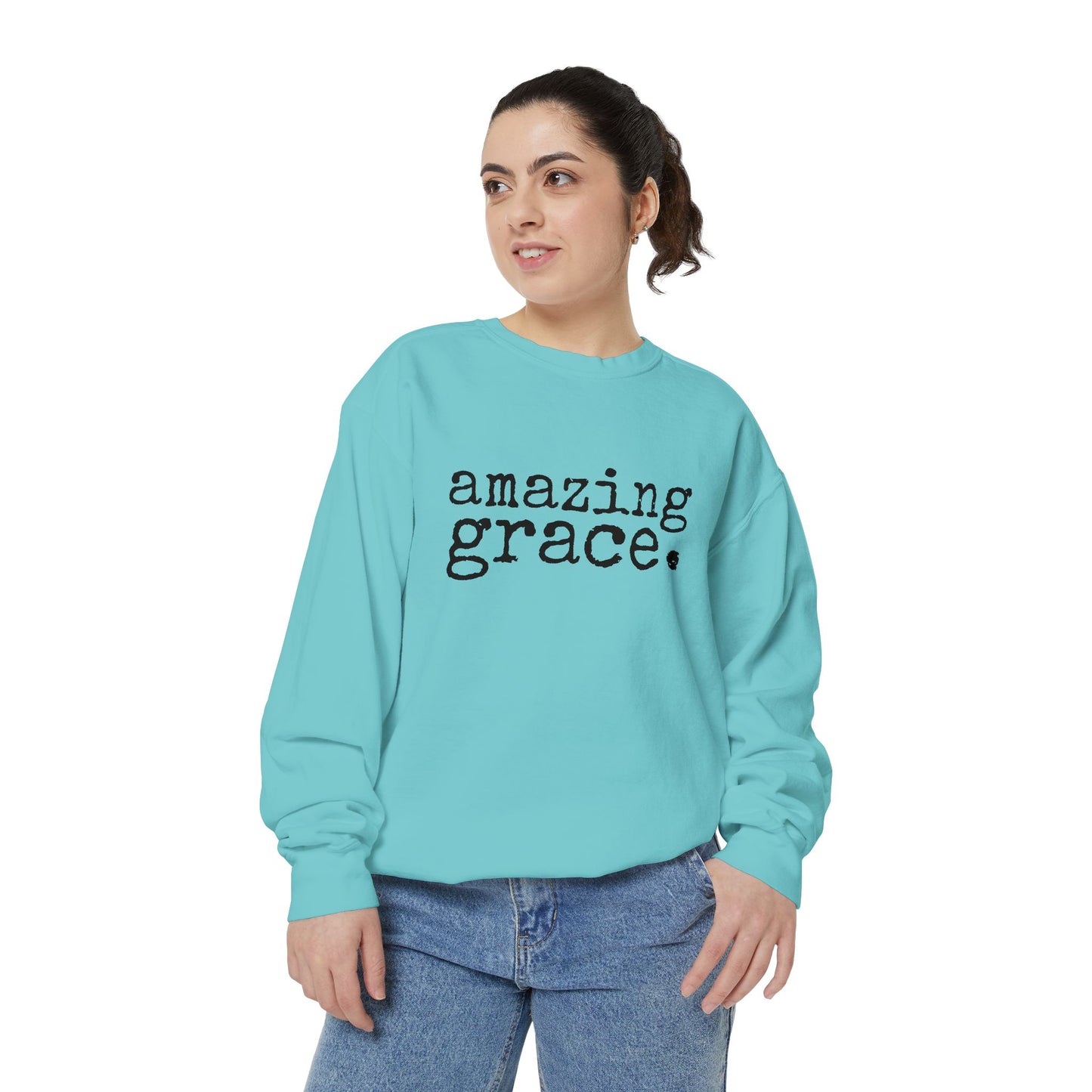Amazing Grace Unisex Garment-Dyed Comfort Colors Sweatshirt