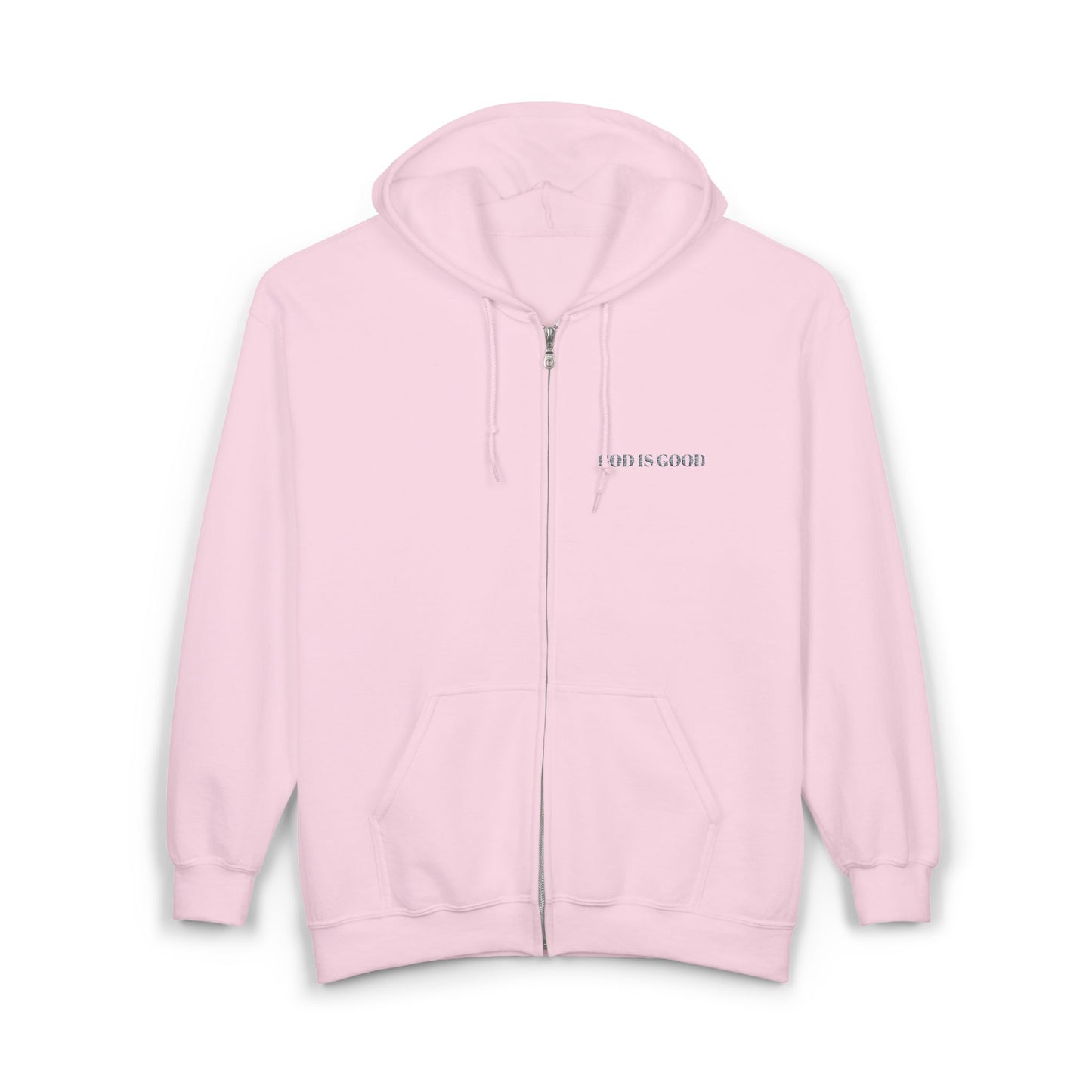 God is Good Full Zip Embroidered Hoodie Sweatshirt - 6 Colors!!