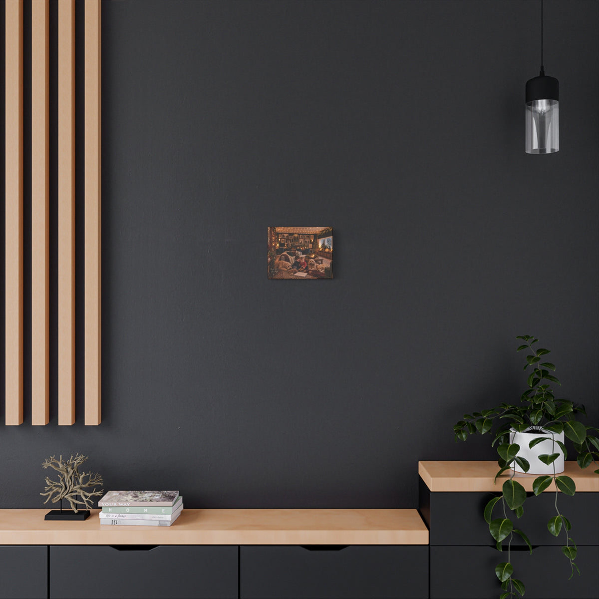 Cozy Christmas Family Canvas - 'These are the days' Holiday Wall Art