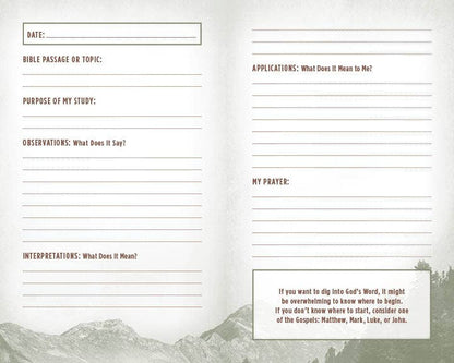 My Bible Study Tracker – Scripture Reflection Journal