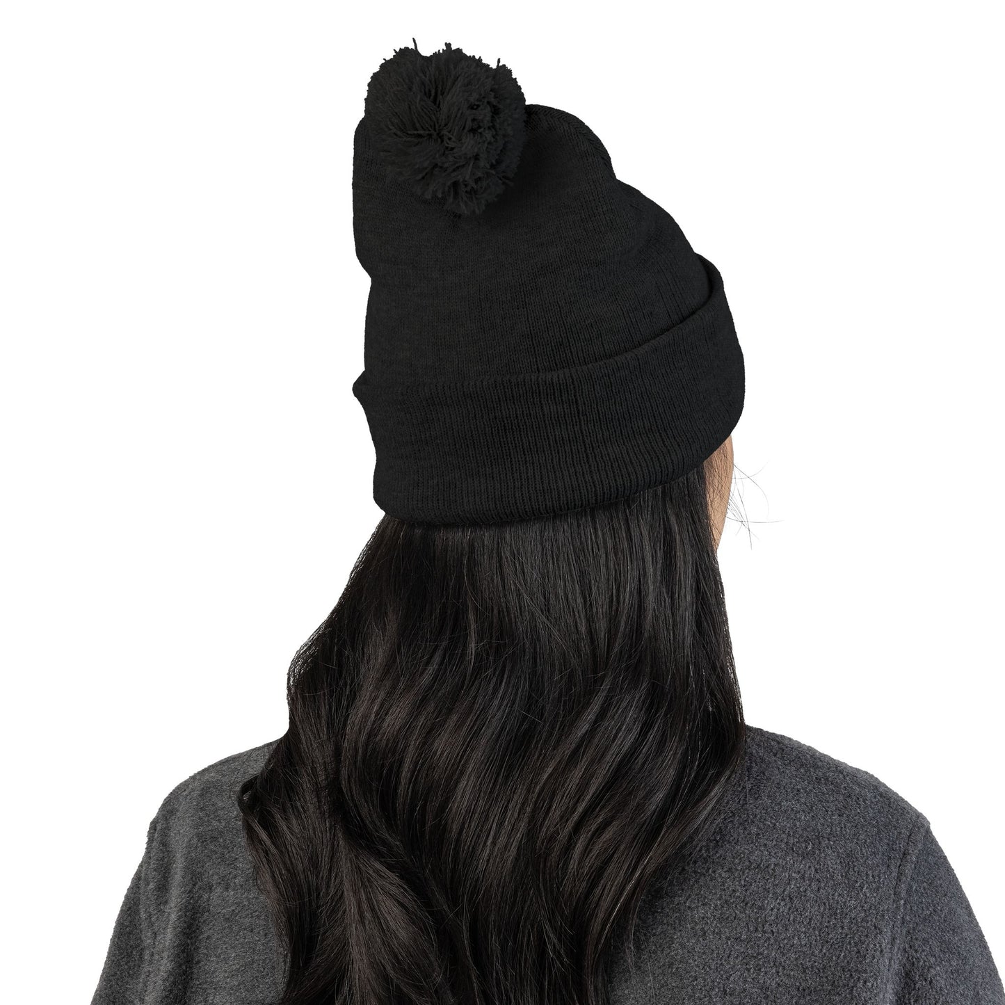 God is Within Her Psalm 46:5 Embroidered Knit Pom-Pom Beanie - 4 Colors!!