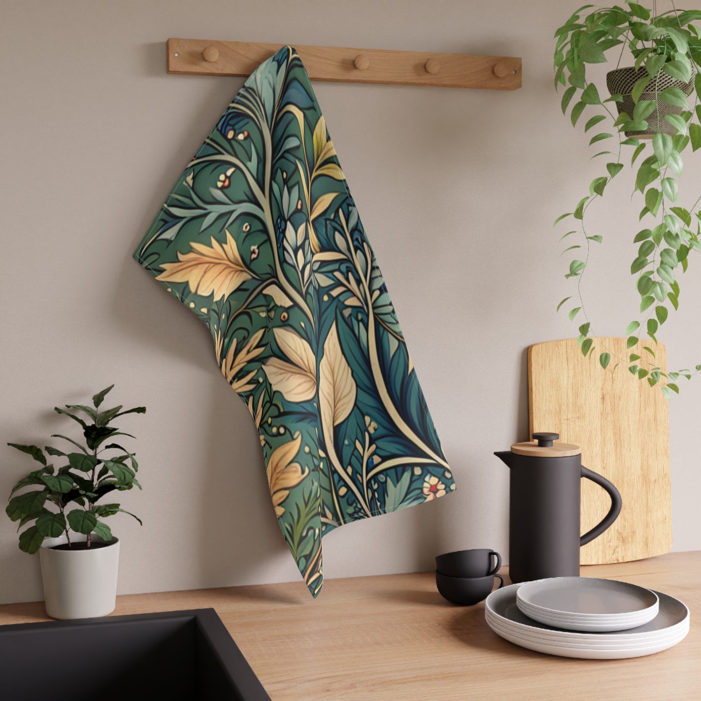 Turning Leaves Tea Towel - 2 Material Options!!