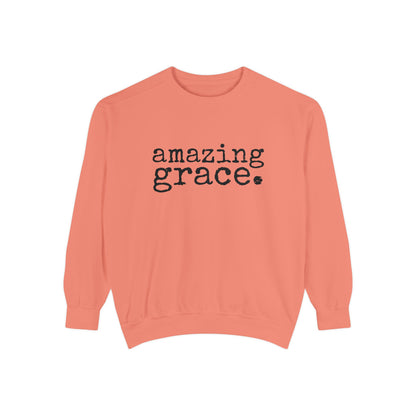 Amazing Grace Unisex Garment-Dyed Comfort Colors Sweatshirt