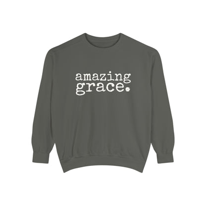 Amazing Grace Unisex Garment-Dyed Comfort Colors Sweatshirt