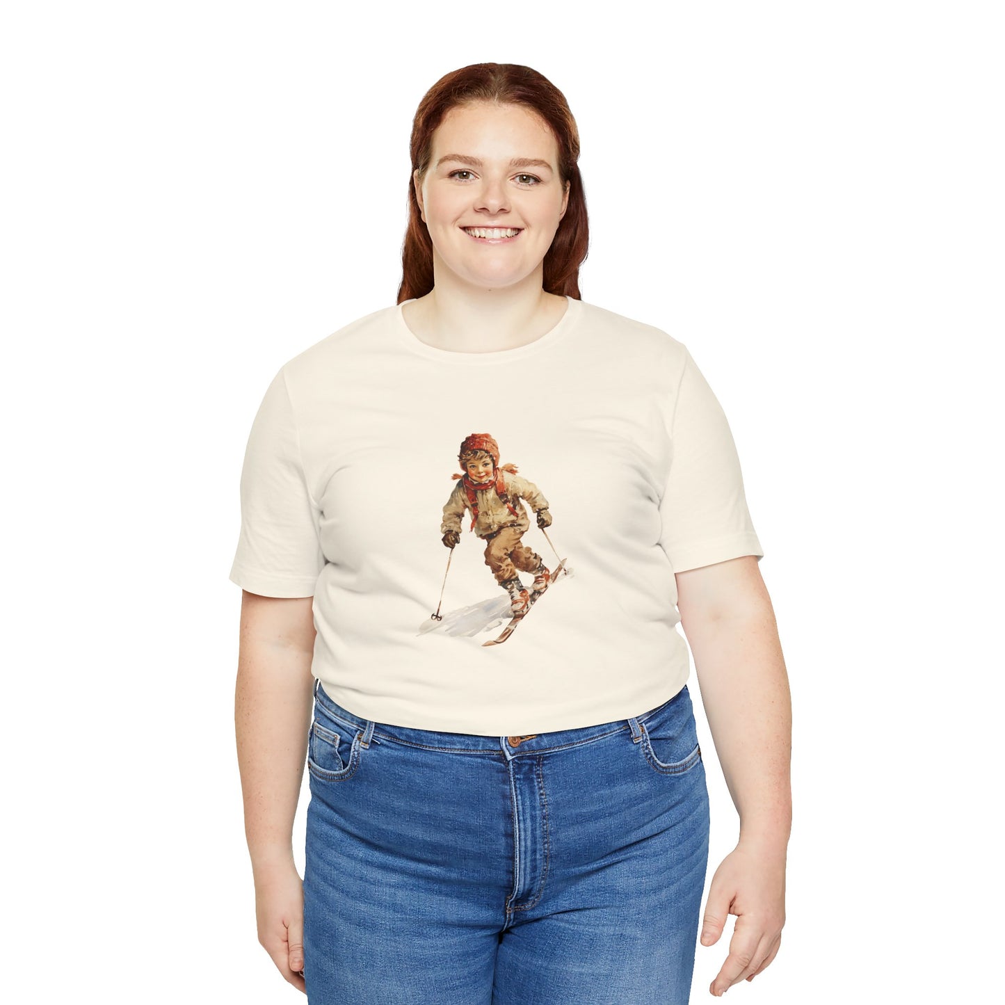 Vintage Skier Women's Tee Shirt