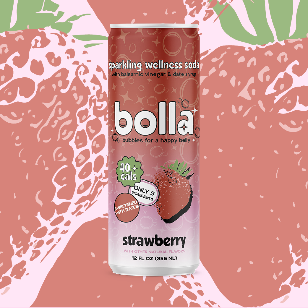 Bolla Wellness Soda - Strawberry (12 Fl Oz)