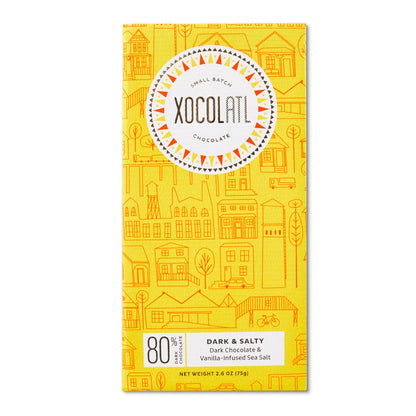 Xocolatl Dark & Salty Dark Chocolate Sea Salt Bar