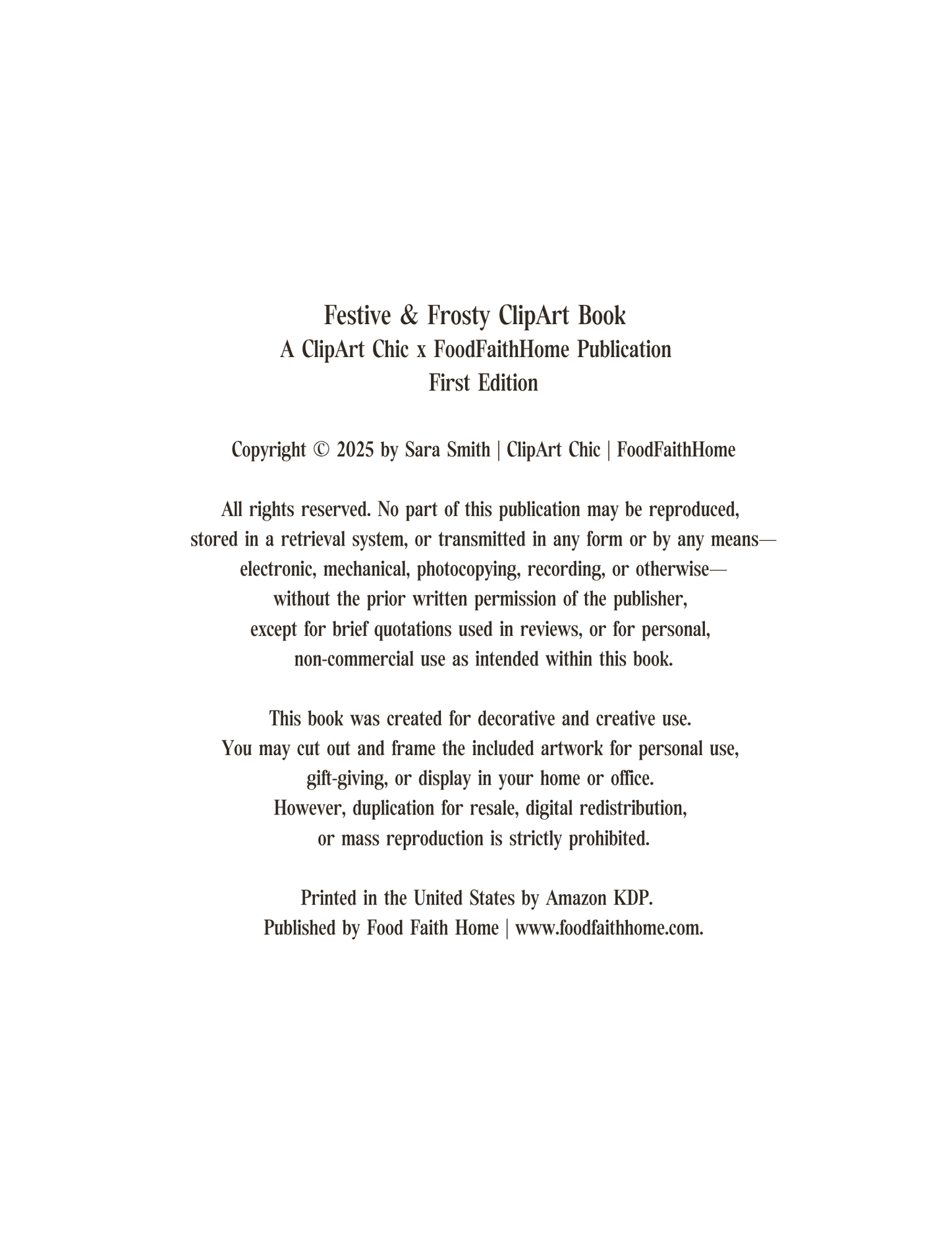 Festive & Frosty Clipart for Christmas (Instant Download Edition)