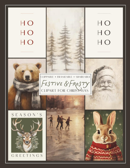 Festive & Frosty Clipart for Christmas (Instant Download Edition)