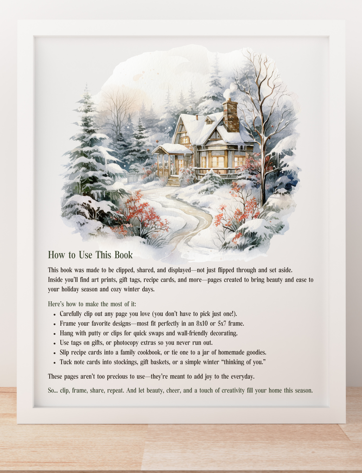 Festive & Frosty Clipart for Christmas (Instant Download Edition)