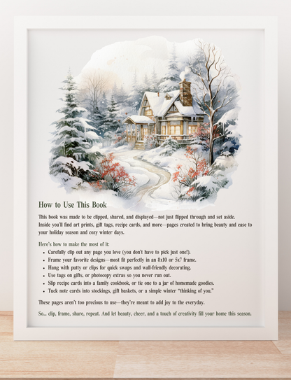 Festive & Frosty Clipart for Christmas (Instant Download Edition)