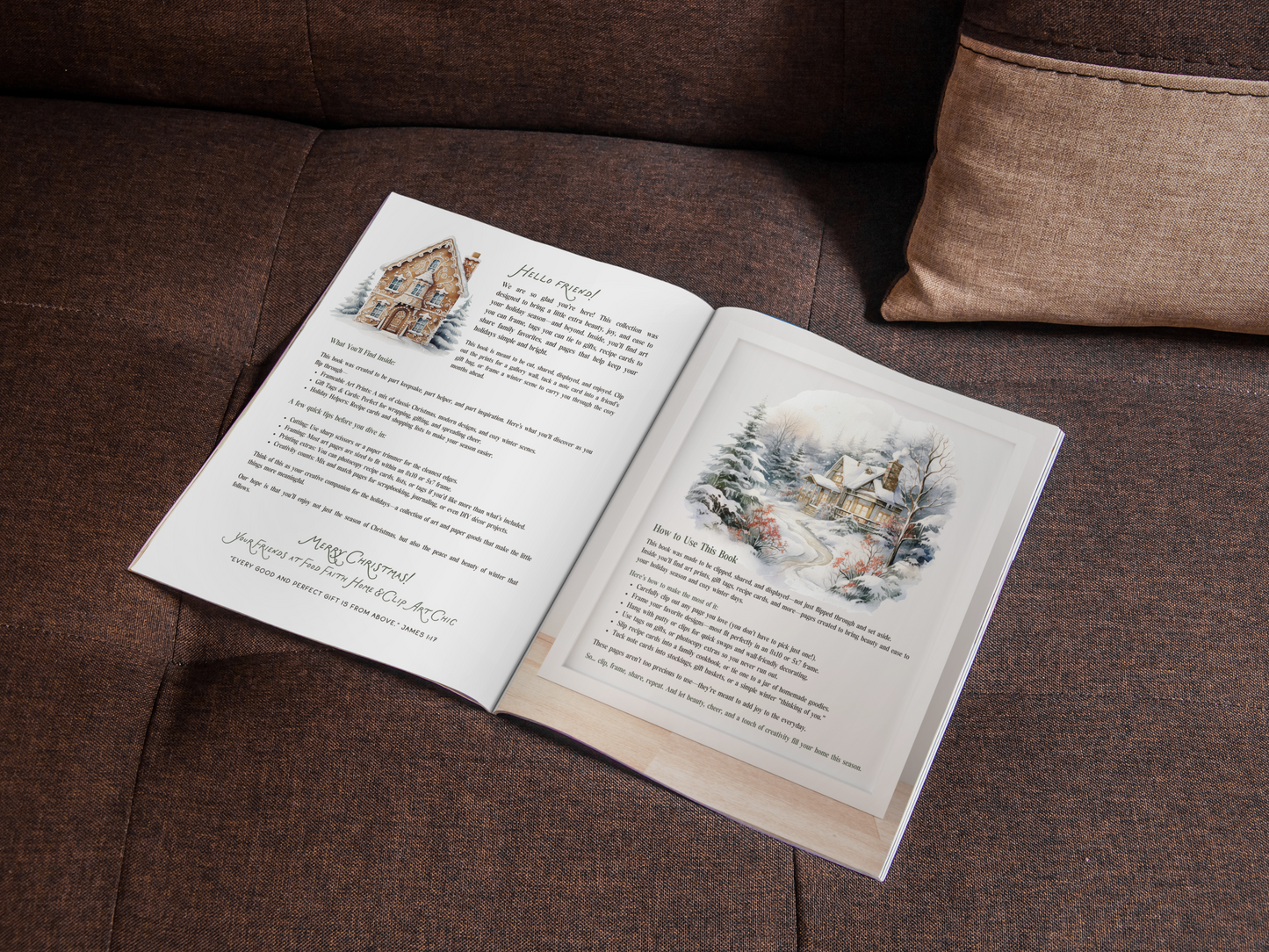 Festive & Frosty Clipart for Christmas: Clippable • Frameable • Giftable