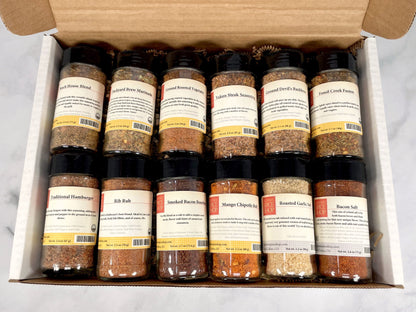 Delicious Dozen Gift Box | 12 Gourmet Seasonings & Salts