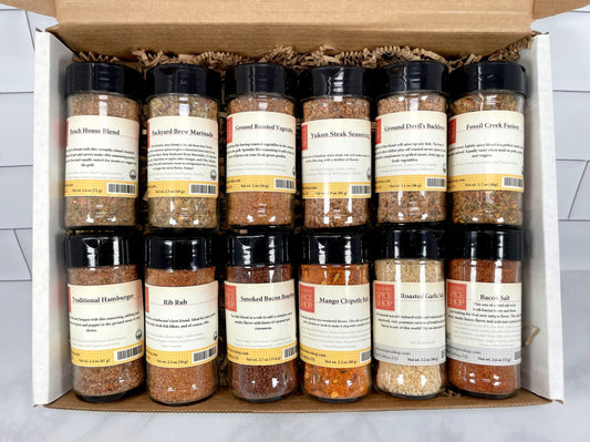 Delicious Dozen Gift Box | 12 Gourmet Seasonings & Salts