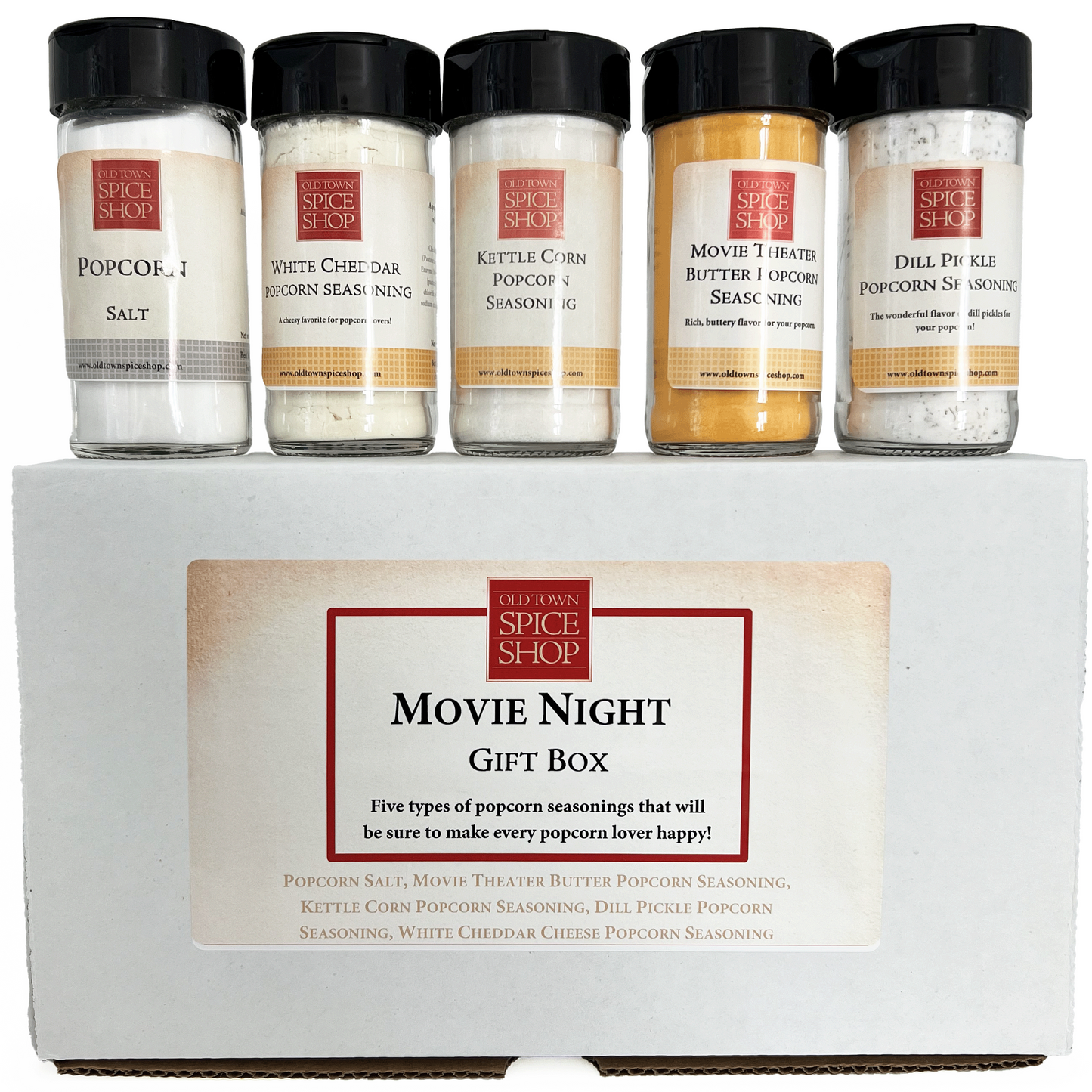 Movie Night Gift Box | Popcorn Seasoning Sampler