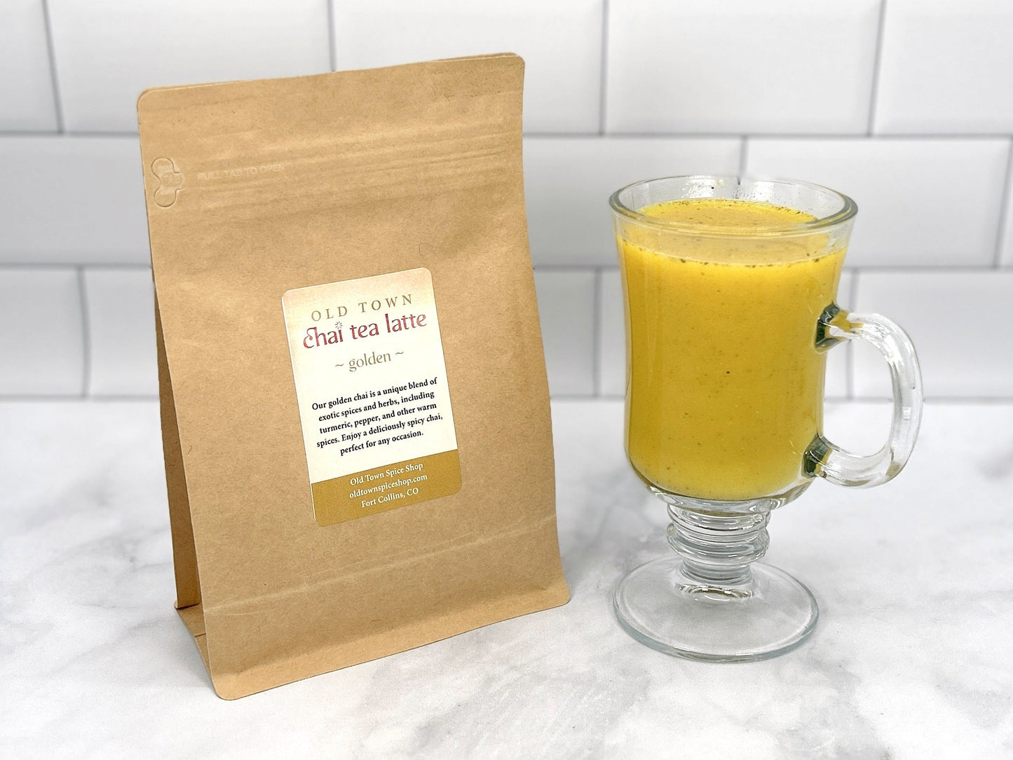 Chai Tea Latte – Golden Chai | Spiced Turmeric Chai Blend - 10.2 oz