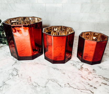 Red & Gold Luxury Candle Holders