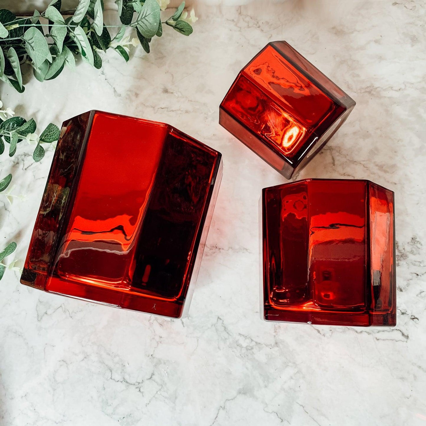 Red & Gold Luxury Candle Holders