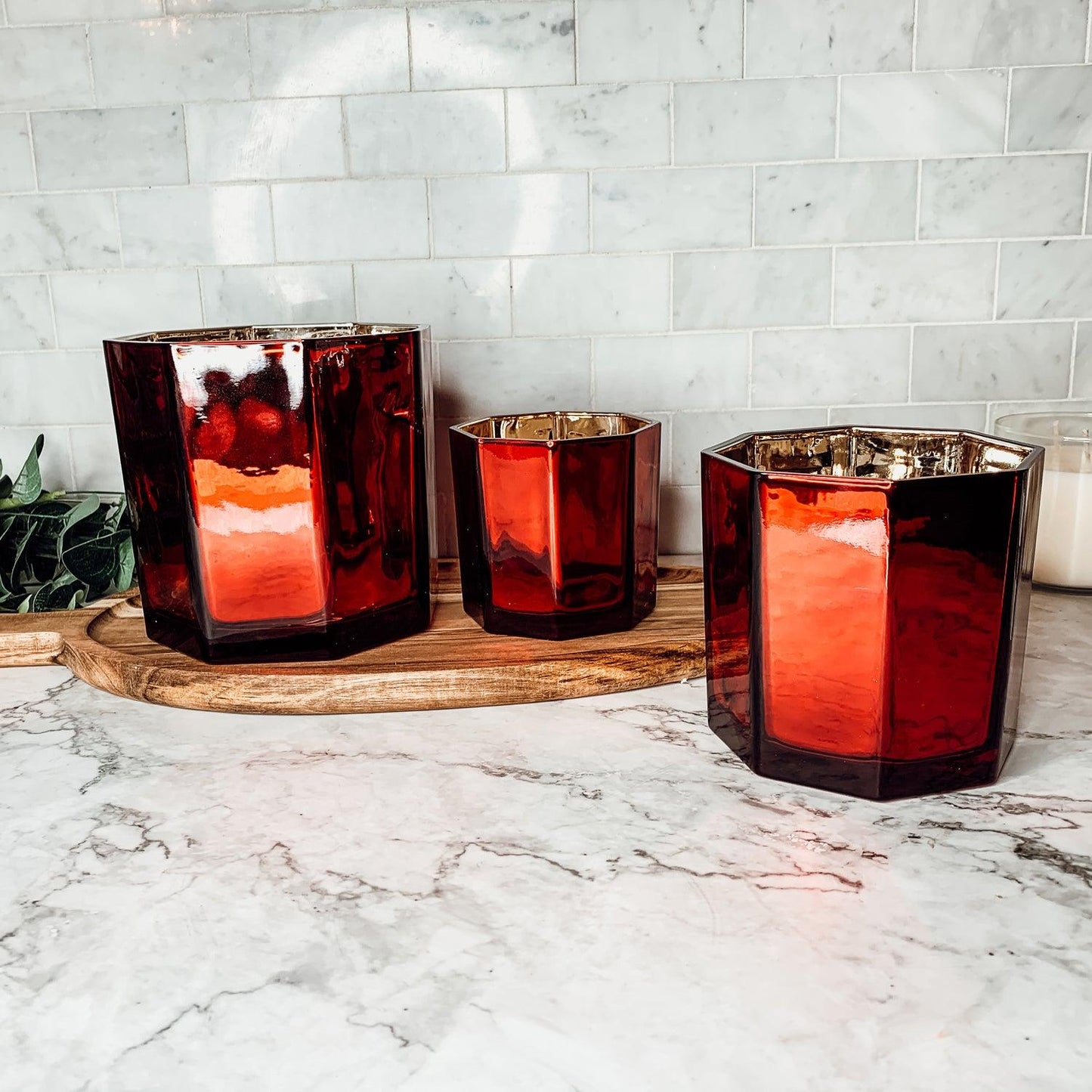 Red & Gold Luxury Candle Holders