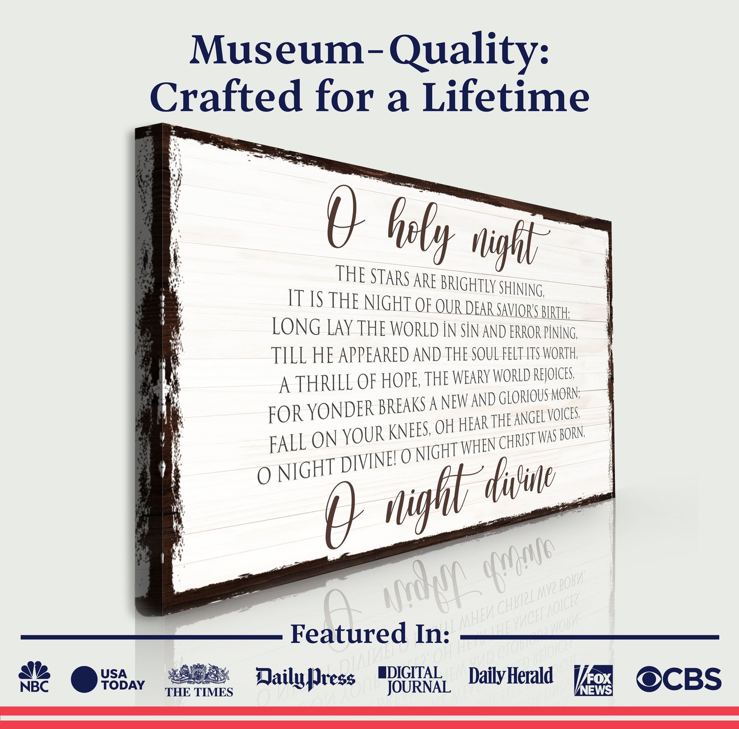 O' Holy Night Christmas Sign
