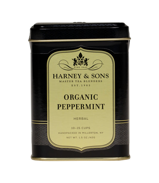 Harney & Sons Organic Peppermint Herbal Tea – Caffeine-Free
