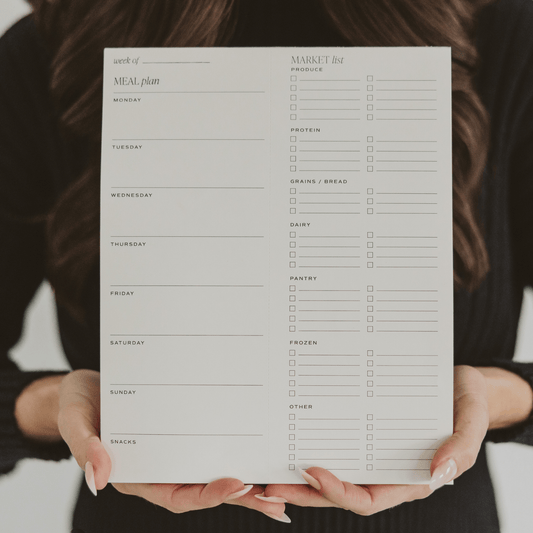 Weekly Meal Planner Notepad – 52 Tear-Off Sheets