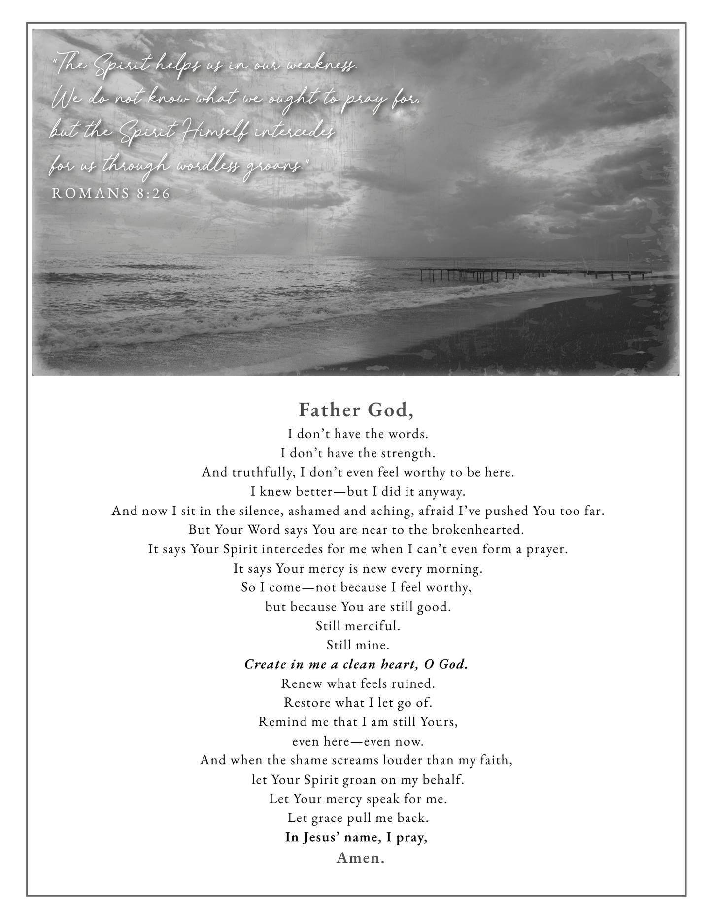 FREE Prayer Download: For When I Fail and Feel Unworthy to Pray
