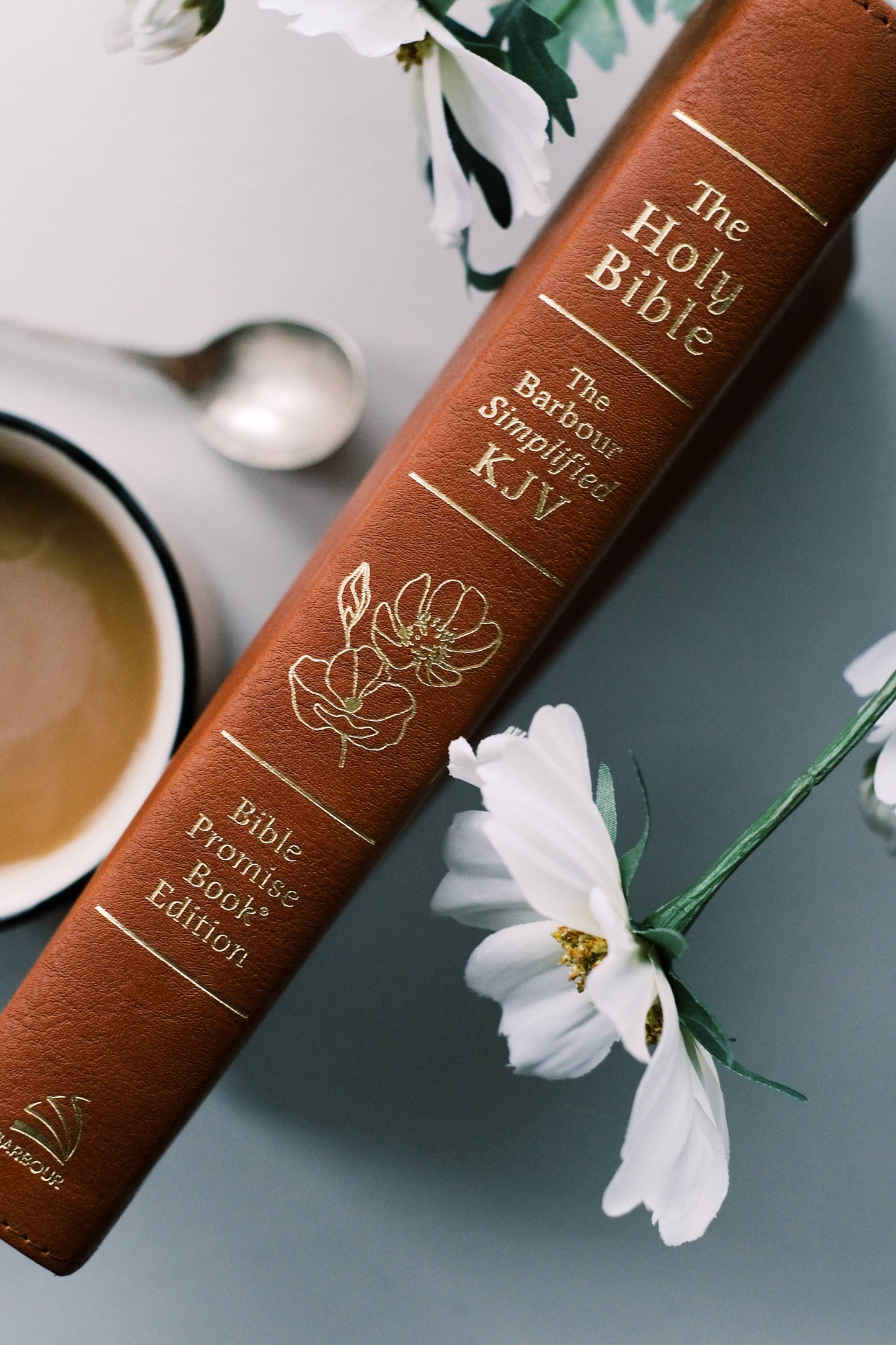 The Holy Bible: SKJV – Chestnut & Gold Floral Cover