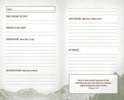 My Bible Study Tracker – Scripture Reflection Journal