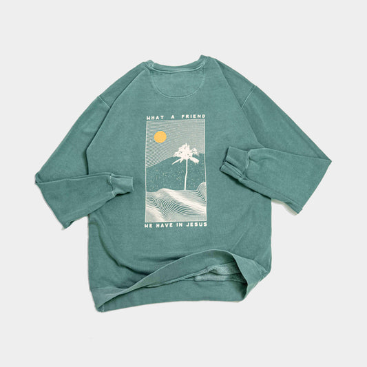 What a Friend Beach Crewneck Sweatshirt - 2 Colors!