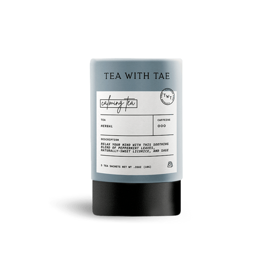 Calming Tea – Mini Tube with 5 Caffeine-Free Sachets