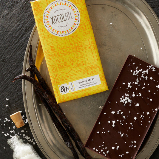 Xocolatl Dark & Salty Dark Chocolate Sea Salt Bar
