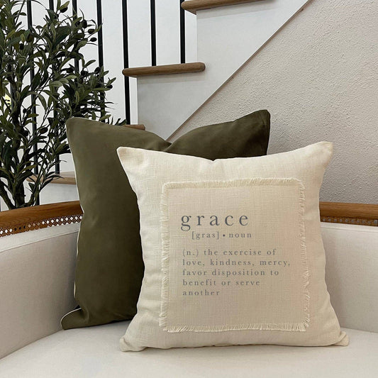 Grace Definition Pillow - 18" x 18"