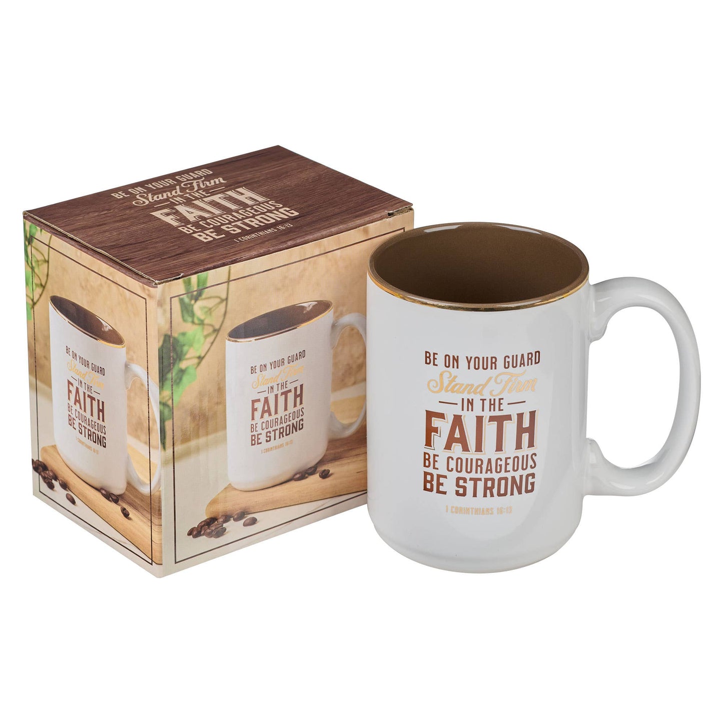 Stand Firm in the Faith Ceramic Mug – 1 Corinthians 16:13