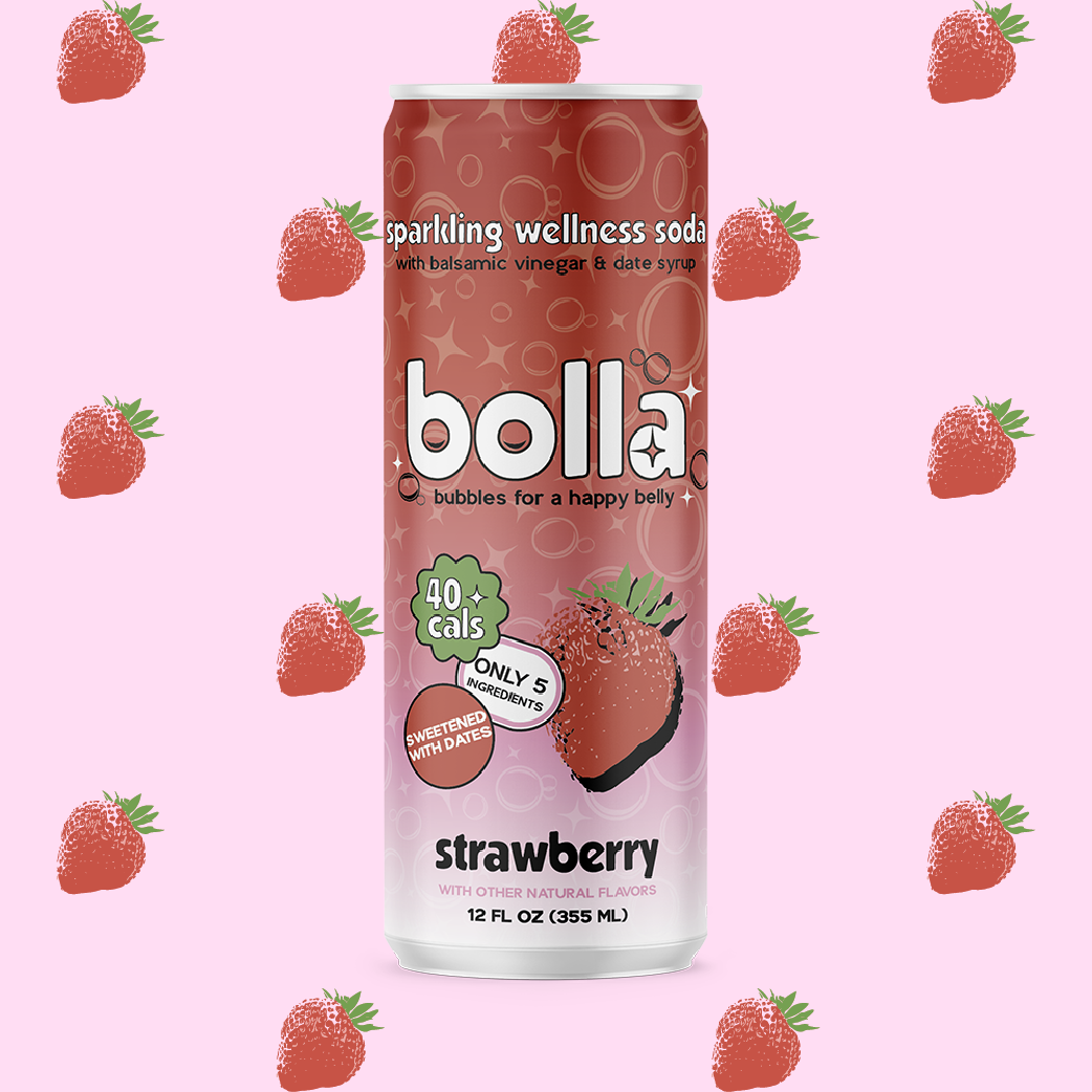 Bolla Wellness Soda - Strawberry (12 Fl Oz)