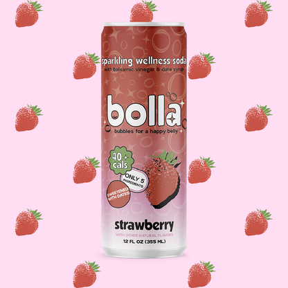 Bolla Wellness Soda - Strawberry (12 Fl Oz)